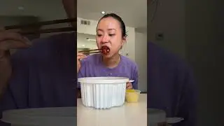 spicy korean rice cakes in hot weather