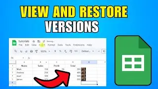 How To View And Restore Versions In Google Sheets (2026) (Best Method)