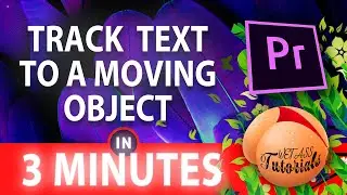 How To Stick Text To Moving Object Premiere Pro