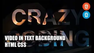 Video in Text Background HTML CSS