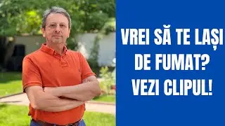 CAUȚI O METODĂ SĂ TE LAȘI DE FUMAT? VEZI CLIPUL!