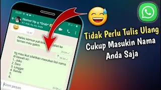 Cara Mengisi List / Daftar Nama Di WhatsApp Dengan Mudah