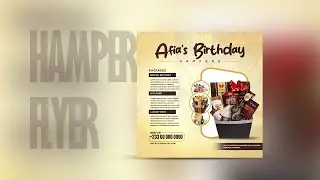 How to design a birthday hamper flyer in Photoshop