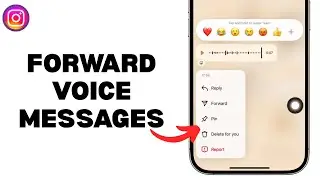 How to Forward Voice Messages on Instagram (tutorial)