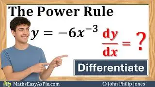Differentiate y equals minus 6 x to the minus 3