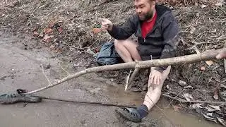 Мужика заменировали тапком