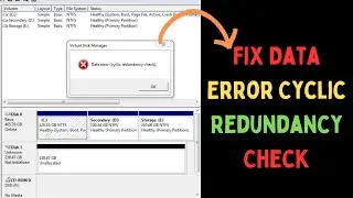 Fix Data Error Cyclic Redundancy Check