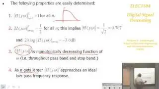 Digital Signal Processing 7: Analogue Filter Design - Prof E. Ambikairajah