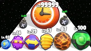 Bomb Merge And Blast - Level Up Bomb Max Level Gameplay (Merge Bomb)