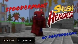 Minecraft! Hypixel: SMASH HEROES : SPOODERMAN!
