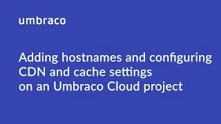 Adding Hostnames and Configuring CDN and Cache on Umbraco Cloud