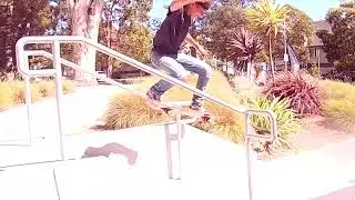 Me eating crap down a 4 stair 
