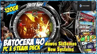 Batocera 40 120GB PC e SteamDeck (VERSÃO VIP) Especial Collections