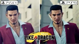 Yakuza 7 Like A Dragon PS5 VS PS4 PRO Graphics Comparison Gameplay 4K/PlayStation 5 VS PlayStation 4