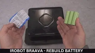 iRobot Braava 380t -  rebuild battery pack  /  replace battery /  Braava 2000 NiMh for robot mop