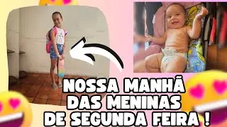 nossa manhã das meninas | rotina | indo pra escola | café da manhã | segunda feira