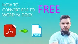 How to convert pdf to doc or word / pdf convert into word file free