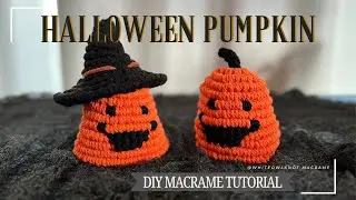 3D Macrame PUMPKIN for Halloween Decor | Step-by-Step Crafting Guide | Fun and Easy DIY Tutorial!