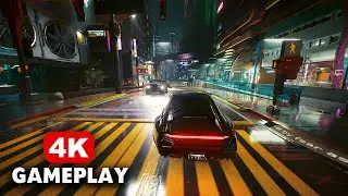 Cyberpunk 2077 (PS5) Next-Gen Ray Tracing Mode Free Roam Gameplay (4K)