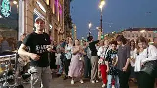 УЛИЧНЫЕ МУЗЫКАНТЫ ПИТЕРА, ГРУППА АЙДАХО. 29.08.24. СВОЯ ПЕСНЯ.