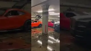 Flooded Supercar Garage. 