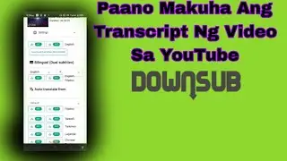 Paano Makuha Ang Subtitle Sa YouTube