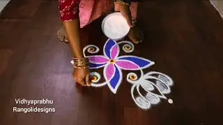 அட்சய திருதியை அன்று போட அழகான தாமரை கோலம் 🪷 #dailyusekolam #muggulu #rangoli #kolam