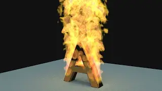 Blender # 265 - CARACTERE EM CHAMAS