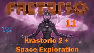 Factorio. Krastorio 2 + Space Exploration. Газовая электростанция. 11