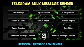 Telegram Bulk Message Sender To Group Members | Message Send to All Members in Telegram Group