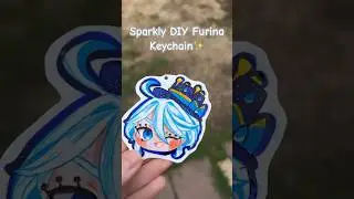 Sparkly DIY Furina Keychain!✨ #art #diy #keychain #furina #furinagenshinimpact #genshinimpact