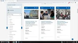 Selection of desired courses/universities (Study in Germany)