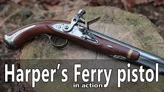 Shooting the Harper's Ferry flintlock pistol