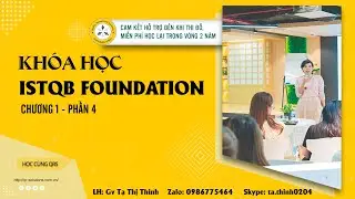 GV Tạ Thị Thinh chuyên đào tạo và tổ chức thi ISTQB foundation và advance level ở 3 miền HN, DN, HCM