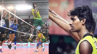 Ajith lal volleyball | MONSTER of the vertical jump | Hydrogen boy king of indian volleyball😱 part 3
