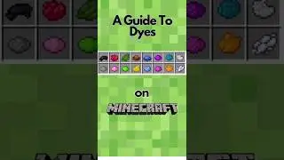 A guide to dyes on Minecraft #gaming #minecraft #gamingtips