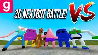 ALL 3D NEXTBOTS VS FIVE NIGHTS AT FREDDY AND ALL RAINBOW FRIENDS! - In Garry's Mod