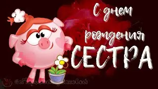 С Днем Рождения Сестра 🎼 Музыкальное Прикольное Поздравление Сестренке на День Рождения 🌹