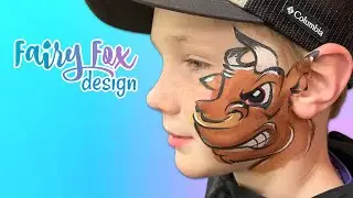 Angry Bull- Face Painting tutorial