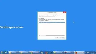 Database Connection string issue SambaPos