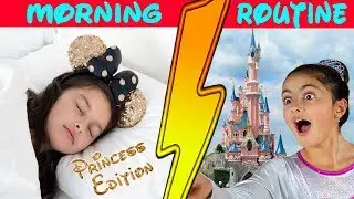 Morning Routine!! Princess Sisters In Real Life at DisneyLand👸👑