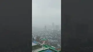 시원한 스콜이 왔어요~ 이거 찍으려고 옥상까지 가다니