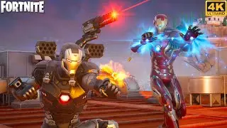 Iron Man MK 45 and War Machine Duos Match - Fortnite (4K 60FPS)