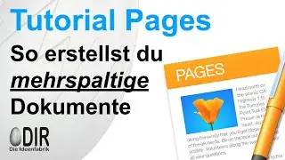 Mac Tutorial Apple Pages deutsch: So erstellst du mehrspaltige Dokumente