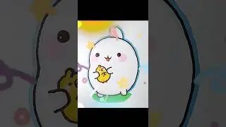 How to draw Molang and Piu Piu 💛 