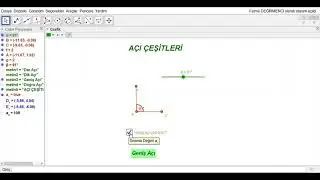 Açıların GeoGebra İle Gösterimi I Dar Açı Dik Açı Geniş Açı I 5. Sınıf Kazanımı Açıları Tanıma