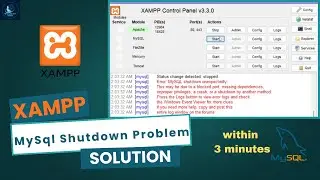 [FIXED] XAMPP Error: MySQL shutdown unexpectedly | XAMPP Error Solved  (Quick Fix) | Recover xampp