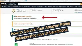 💥2023 - How to Cancel Your Amazon Prime Membership and Subscriptions