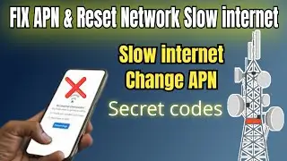 How to fix slow internet connection Android| how to reset APN | Android Secret codes