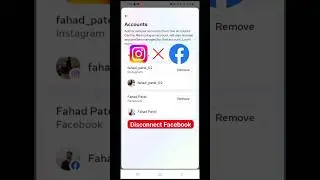 Instagram ko Facebook se disconnect kaise kare | How to disconnect Instagram from Facebook